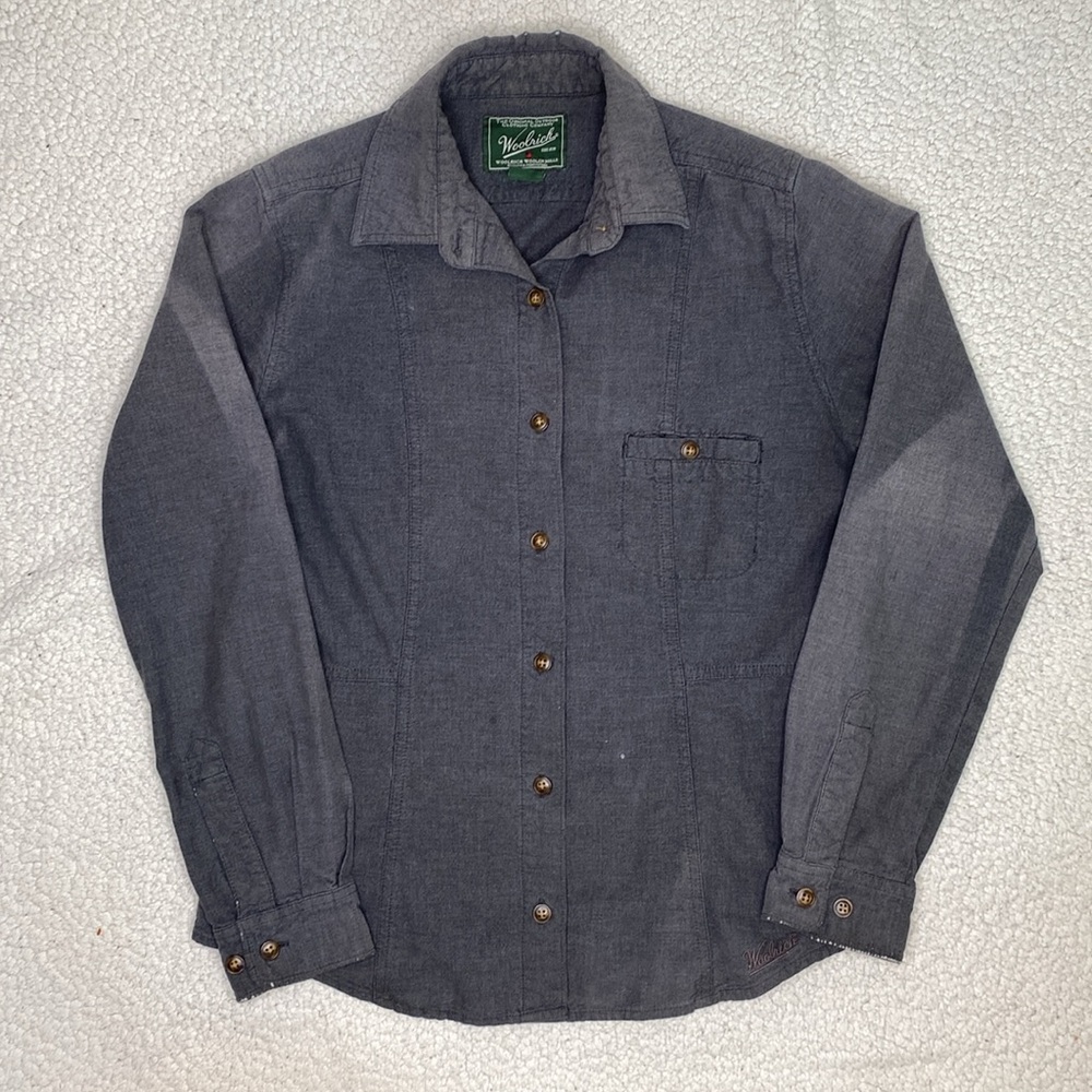Woolrich Charcoal Heather Flannel Shirt: Size Extra Large